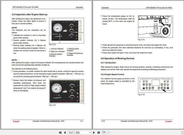 Sany Roller SPR160C 8 SPR200C 8 Operation and Maintenance Manual EN 1