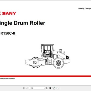 Sany Roller SSR150C 8 Electrical and Hydraulic Schematics EN