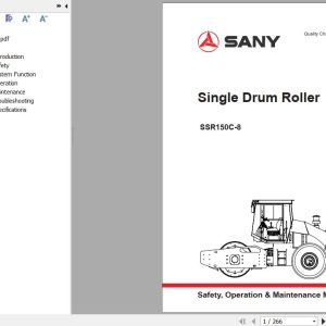 Sany Roller SSR150C 8 Operation and Maintenance Manual EN