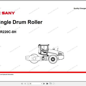 Sany Roller SSR220C 8H Electrical and Hydraulic Schematics EN