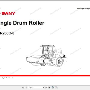 Sany Roller SSR260C 8 Electrical and Hydraulic Schematics EN