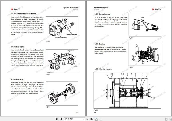 Sany Roller SSR260C 8 Operation and Maintenance Manual EN 2
