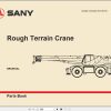Sany Rough Terrain Crane SRC865XL Parts Book 11RC00553081 EN 1