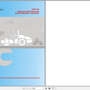 Sany Single Drum Roller SSR120 Maintenance Manual EN