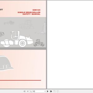 Sany Single Drum Roller SSR120 Safety Manual EN