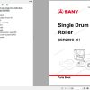 Sany Single Drum Roller SSR200C 8H Parts Book YZ1820CA0328 EN