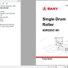 Sany Single Drum Roller SSR220C 8H Parts Book YZ1522CB1471 EN