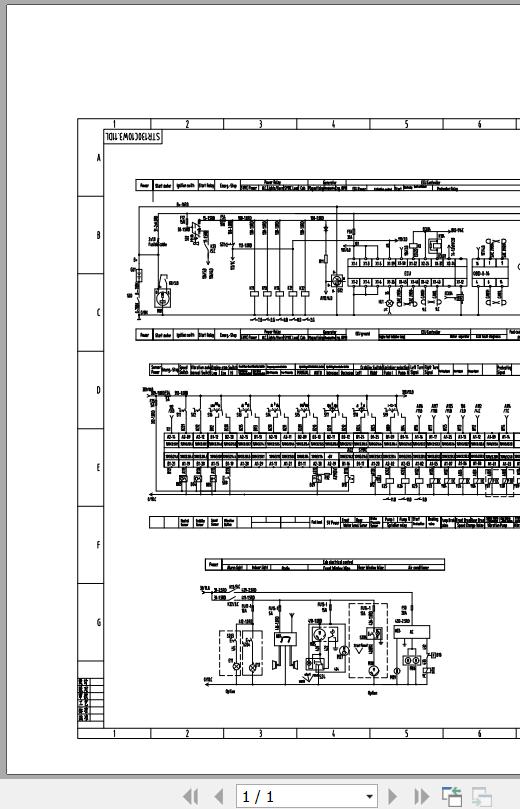 Sany Tandem Drum Roller STR130C Electrical and Hydraulic Schematic EN ZH 1