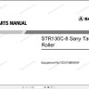 Sany Tandem Roller STR130C 8 Parts Book YZ2313BK0091 EN