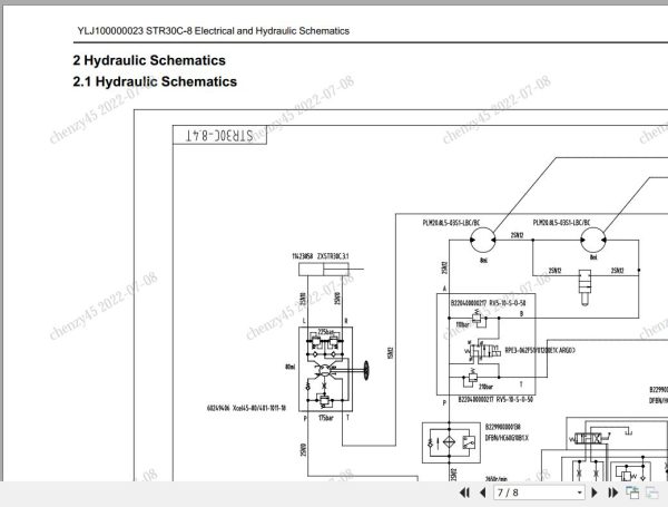 Sany Tandem Roller STR30C 8 Electrical and Hydraulic Schematics EN 2