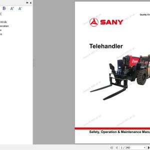 Sany Telehandler STH1056A Operation and Maintenance Manual EN