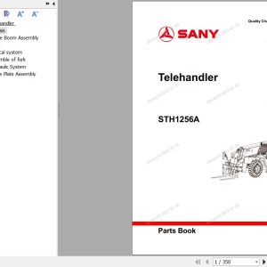 Sany Telehandler STH1256A Parts Book TH1256CB0263 EN