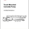 Sany Truck Mounted Concrete Pump SYG5532THB 620C 8 Operation Maintenance Manual and Diagrams EN 1