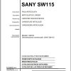 Sany Wheel Loader SW115 Spare Parts Catalog EN DE FR ES 1