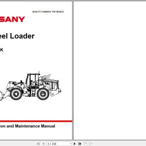 Sany Wheel Loader SW976K Operation and Maintenance EN