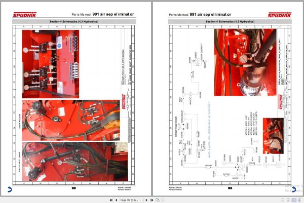 Spudnik Agriculture 1.24 GB PDF Hydraulic Electric Diagram Parts List 5