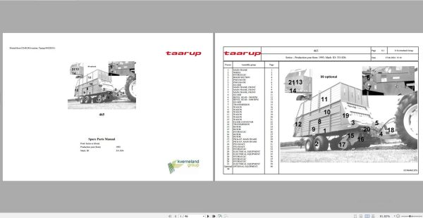 TAARUP Agricultural 8.12 GB PDF Spare Parts Manual Document 3