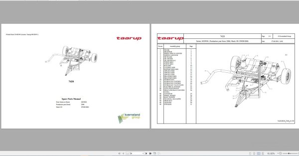 TAARUP Agricultural 8.12 GB PDF Spare Parts Manual Document 4