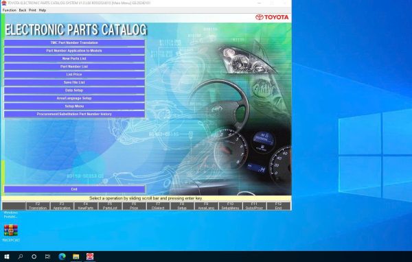 Toyota Lexus EPC 01.2024 ALL REGIONS Spare Parts Catalog 1 1