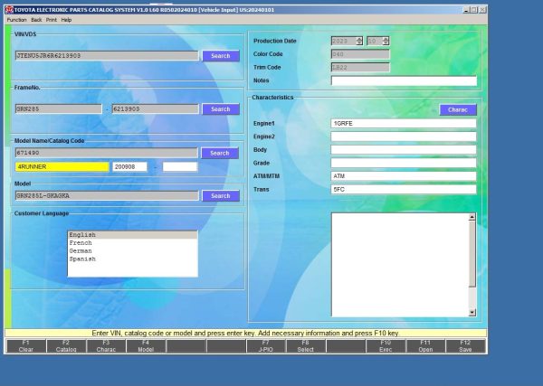 Toyota Lexus EPC 01.2024 ALL REGIONS Spare Parts List 1