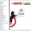 002 Manitou Articulated Loader 708 MLA 7 Parts Manual 50940375J