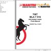 003 Manitou Articulated Loader T708 MLA T 516 Parts Manual 50940507D