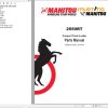 010 Manitou Compact Track Loader 2550RT Parts Manual 50960154B