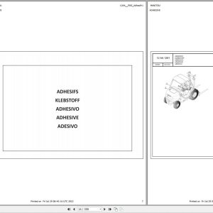 012 Manitou Forklift MC 18 2 to MSI 35 Parts Manual 647923