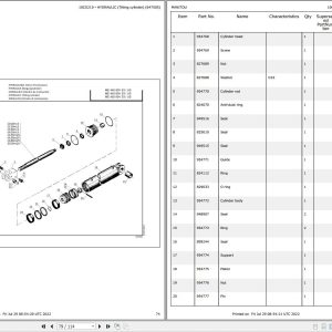 033 Manitou Forklift ME 440 80V S3 Parts Manual 647505 1
