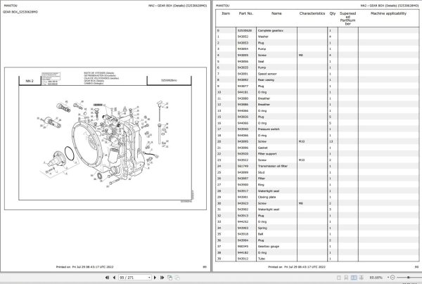 044 Manitou Forklift MI 20 G G ST5 S1 Parts Manual 647853 1