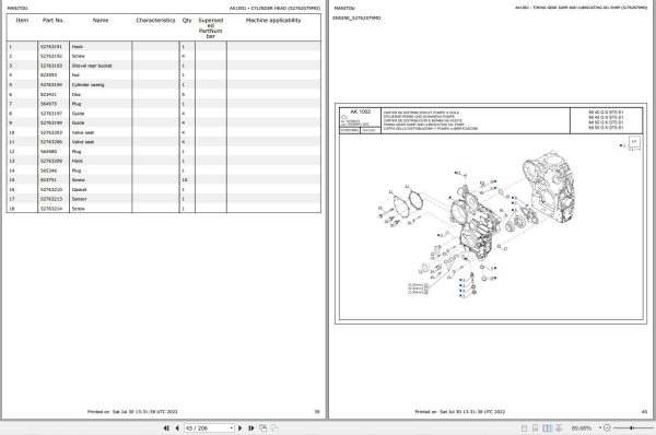 060 Manitou Forklift MI 50 G K ST5 S1 Parts Manual 52761366 1