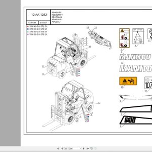 063 Manitou Forklift MI 55 G K ST5 S1 Parts Manual 52761366