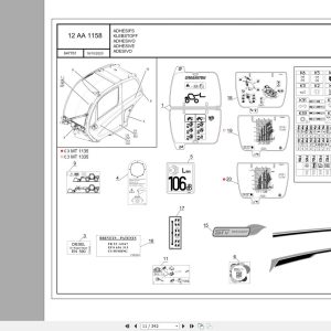072 Manitou Forklift Mt 1135 100D St5 S1 Mt 1335 100D St5 S1 Parts Manual 647761