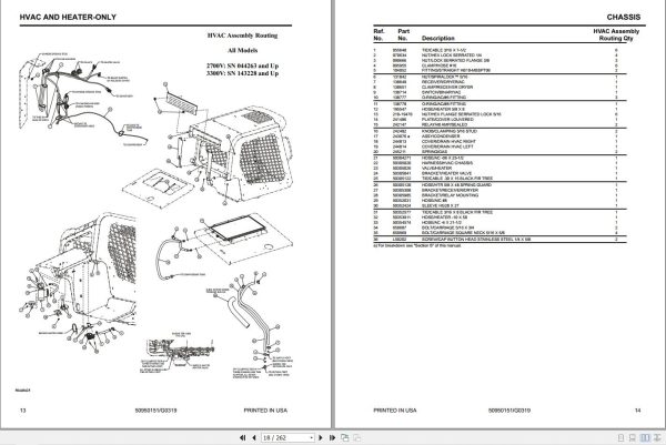 080 Manitou Loader 2700V NXT2 3300V NXT2 Parts Manual 50950151G 1