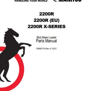 086 Manitou Skid Steer Loader 2200R Parts Manual 50950174H