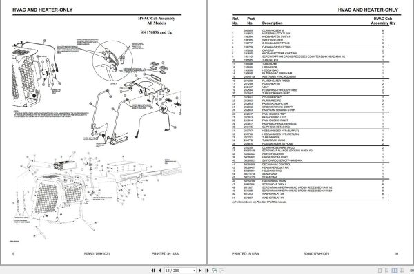 087 Manitou Skid Steer Loader 2600R Parts Manual 50950175H 1