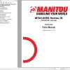 092 Manitou Telehandler MTA 12055 Series III Parts Manual 50960187A