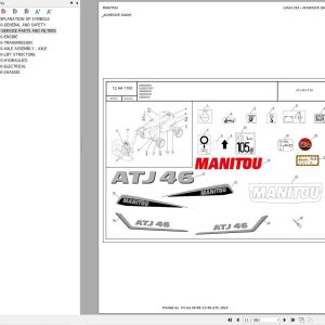 108 Manitou Work Platforms Atj46 160Atj 180Atj Parts Manual 647910