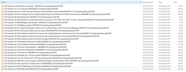 CAT Using the 1U 6602 to 317 9760 Tool Operating Manual 1