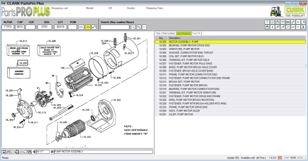 Clark ForkLift Parts Pro Plus EPC v552 08.2024 Spare Parts Catalog 1