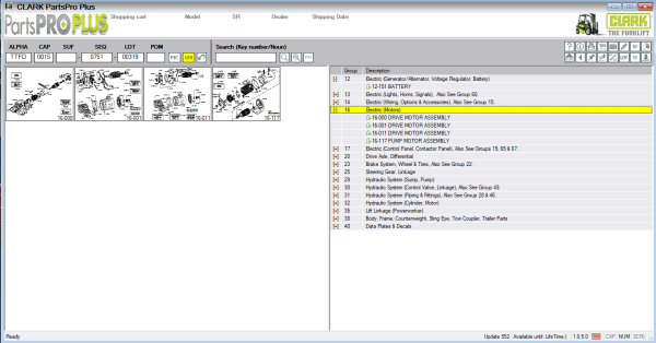 Clark ForkLift Parts Pro Plus EPC v552 08.2024 Spare Parts Catalog 5 1