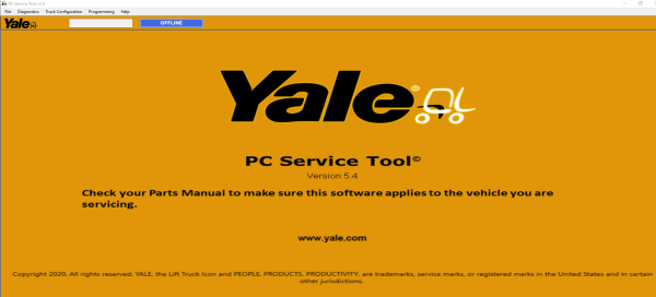 Diagnostic Yale PCST V5.4 Service Tool 08.2024 1