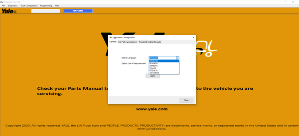 Diagnostic Yale PCST V5.4 Service Tool 08.2024 3