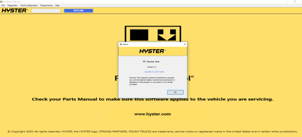 Diagnostic – Hyster PCST V5.4 Service Tool 08.2024 5