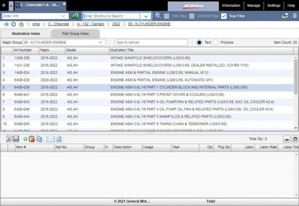 GMIO General Motors GLOBAL 07.2024 Spare Parts Catalog 4