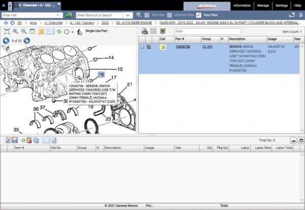 GMIO General Motors GLOBAL 07.2024 Spare Parts Catalog 8