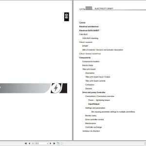 Manitou Forklift EP20P Easy Service Manual 52772348EN