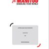 Manitou Gearbox 305 Service Manual 647903