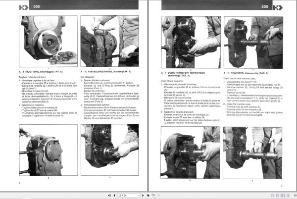 Manitou Gearbox 305 Service Manual 647903 1