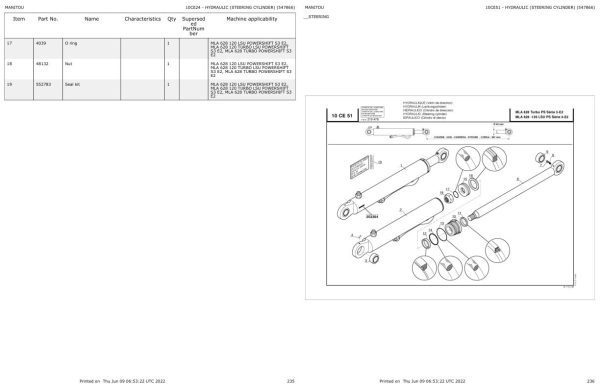 Manitou MLA 628 120 TURBO LSU POWERSHIFT S3 E2 Parts Catalog 547866 1
